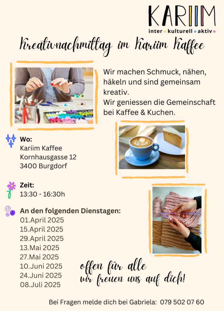 flyer kreativ Nachmittag